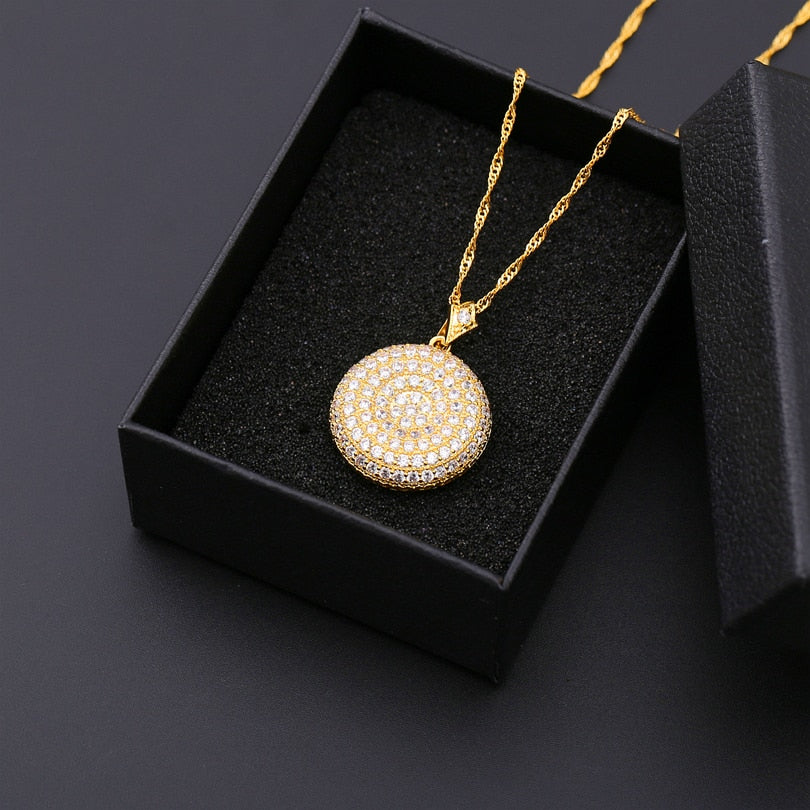 Luxury Gold Chain 1 Carat Necklace