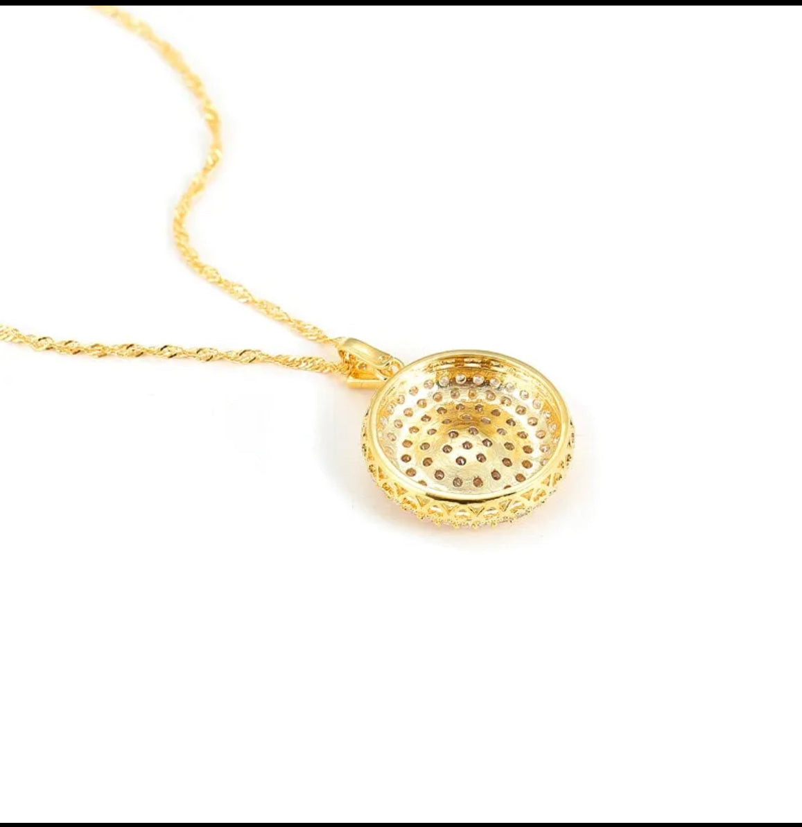 Luxury Gold Chain 1 Carat Necklace