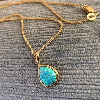 Opal Pendant Necklace